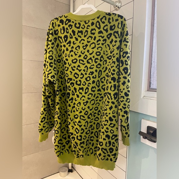 RED SKY Leopard Sweater Dress - Picture 3 of 4